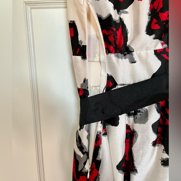 Vintage floral print cocktail dress - Picture 6 of 7